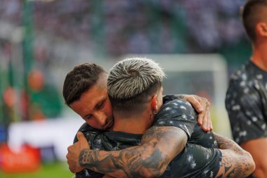 Yuri Ribeiro PKO BP Ekstraklasa 2023 / 24 maçında Legia Warszawa ve LKS Lodz arasında Marshall Jozef Plisudski 'nin Legia, Varşova, Polonya Belediye Stadyumu' nda. (Maciej Rogowski)
