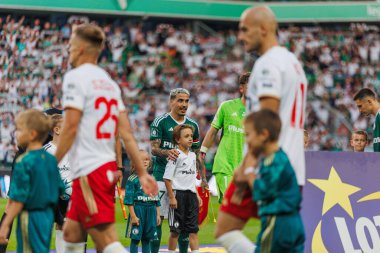 Yuri Ribeiro PKO BP Ekstraklasa 2023 / 24 maçında Legia Warszawa ve LKS Lodz arasında Marshall Jozef Plisudski 'nin Legia, Varşova, Polonya Belediye Stadyumu' nda. (Maciej Rogowski)