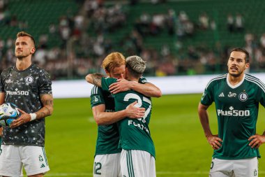 Yuri Ribeiro PKO BP Ekstraklasa 2023 / 24 maçında Legia Warszawa ve LKS Lodz arasında Marshall Jozef Plisudski 'nin Legia, Varşova, Polonya Belediye Stadyumu' nda. (Maciej Rogowski)