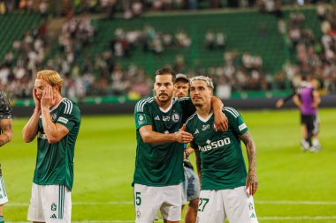 Yuri Ribeiro PKO BP Ekstraklasa 2023 / 24 maçında Legia Warszawa ve LKS Lodz arasında Marshall Jozef Plisudski 'nin Legia, Varşova, Polonya Belediye Stadyumu' nda. (Maciej Rogowski)