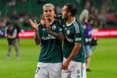 Yuri Ribeiro PKO BP Ekstraklasa 2023 / 24 maçında Legia Warszawa ve LKS Lodz arasında Marshall Jozef Plisudski 'nin Legia, Varşova, Polonya Belediye Stadyumu' nda. (Maciej Rogowski)