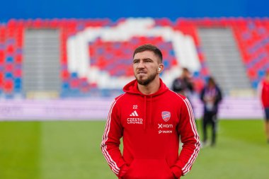 Deian Sorescu, 2023 / 24 UEFA Şampiyonlar Ligi eleme turu sırasında Rakow Czestochowa ile Kazag FK arasında oynanan Miejski Stadion Pilkarski RKS Rakow Czestochowa, Czestochowa, Polonya. (Maciej Rogowski)