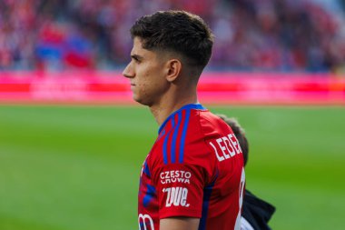 Ben Lederman, 2023 / 24 UEFA Şampiyonlar Ligi eleme turu sırasında Rakow Czestochowa ve Qarabag FK arasında Miejski Stadion Pilkarski RKS Rakow Czestochowa, Czestochowa, Polonya 'da oynandı. (Maciej Rogowski)