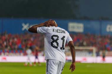 Kevin Medina UEFA Şampiyonlar Ligi 2023 / 24 2. eleme turu sırasında Rakow Czestochowa ve Qarabag FK arasında Miejski Stadion Pilkarski RKS Czestochowa, Czestochowa, Polonya. (Maciej Rogowski)