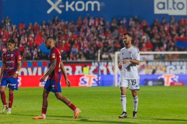 Redon Xhixha UEFA Şampiyonlar Ligi 2023 / 24 2. eleme turu sırasında Rakow Czestochowa ve Qarabag FK arasında Miejski Stadion Pilkarski RKS Rakow Czestochowa, Czestochowa, Polonya. (Maciej Rogowski)