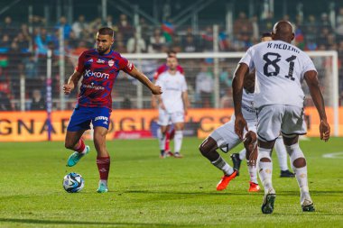 Lukasz Zwolinski UEFA Şampiyonlar Ligi 2023 / 24 2. eleme turu sırasında Rakow Czestochowa ve Qarabag FK arasında Miejski Stadion Pilkarski RKS Rakow Czestochowa, Czestochowa, Polonya. (Maciej Rogowski)