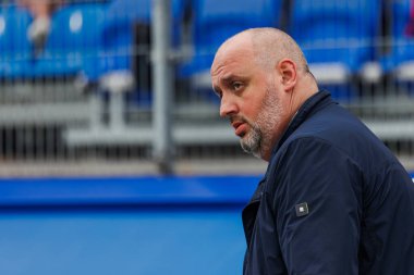 Wojciech Cygan, UEFA Şampiyonlar Ligi 2023 / 24 2. tur eleme maçında Rakow Czestochowa ve Qarabag FK arasında Miejski Stadion Pilkarski RKS Rakow Czestochowa, Czestochowa, Polonya. (Maciej Rogowski)