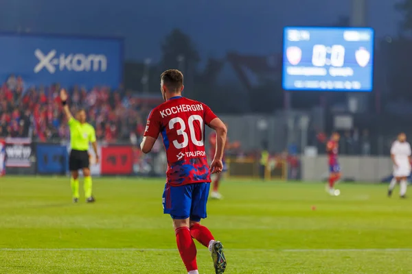 Vladyslav Kochergin UEFA Şampiyonlar Ligi 2023 / 24 2. eleme turu sırasında Rakow Czestochowa ve Qarabag FK arasında Miejski Stadion Pilkarski RKS Rakow Czestochowa, Czestochowa, Polonya. (Maciej Rogowski)