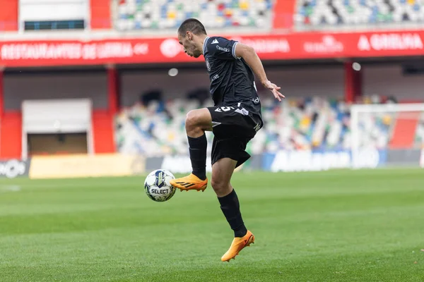 Leonardo Lelo, Liga Portekiz 2022 / 23 maçında Estadio Dr. Magalhaes Pessoa, Leiria, Portekiz 'de Casa Pia AC ile GD Estoril Praia arasında oynadı. (Maciej Rogowski)