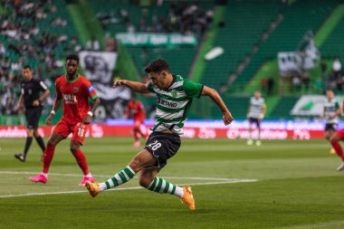 Portekiz Ligi 2022 / 23 maçında Pedro Goncalves Estadio Jose Alvalade, Lizbon, Portekiz 'de Sporting CP ve CS Maritimo arasında. (Maciej Rogowski)