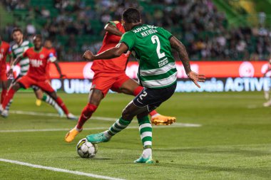 Liga Portugal 2022 / 23 maçında Matheus Reis, Estadio Jose Alvalade, Lizbon, Portekiz 'de Sporting CP ve CS Maritimo arasında. (Maciej Rogowski)
