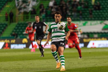 Portekiz Ligi 2022 / 23 maçında Pedro Goncalves Estadio Jose Alvalade, Lizbon, Portekiz 'de Sporting CP ve CS Maritimo arasında. (Maciej Rogowski)