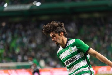 Francisco Trincao Liga Portekiz 2022 / 23 maçında Estadio Jose Alvalade, Lizbon, Portekiz 'de Sporting CP ve CS Maritimo arasında. (Maciej Rogowski)