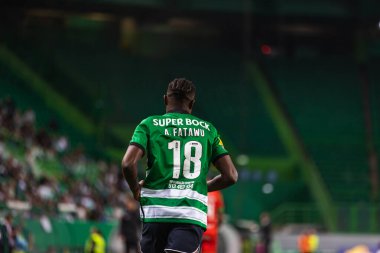 Portekiz Ligi 2022 / 23 maçında Estadio Jose Alvalade, Lizbon 'da Sporting CP ve CS Maritimo arasında Issahaku Fatawu. (Maciej Rogowski)