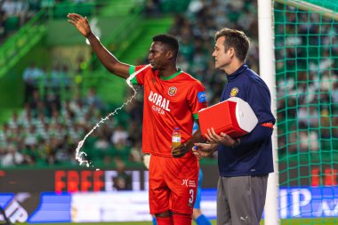 Liga Portekiz 2022 / 23 maçında Estadio Jose Alvalade, Lizbon, Portekiz 'de CP ve CS Maritimo arasında X maçı vardı. (Maciej Rogowski)