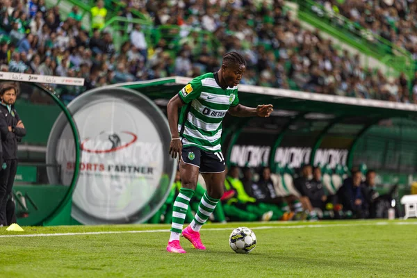 Issahaku Fatawu Liga Portugal 2022 Game Sporting Maritimo Estadio Jose — Stock Photo, Image