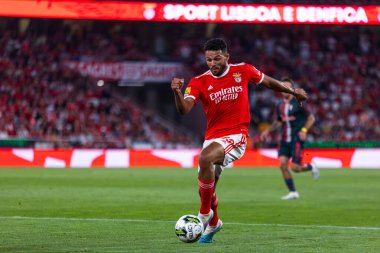 Portekiz Ligi 2022 / 23 maçında Goncalo Ramos SL Benfica ve SC Braga arasında Estadio Da Luz, Lisboa, Portekiz 'de oynandı. (Maciej Rogowski)