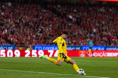 Matheus, Portekiz Ligi 2022 / 23 maçında SL Benfica ve SC Braga arasında Estadio Da Luz, Lisboa, Portekiz 'de oynandı. (Maciej Rogowski)