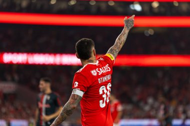 Nicolas Otamendi Liga Portekiz 2022 / 23 maçında SL Benfica ve SC Braga arasında Estadio Da Luz, Lisboa, Portekiz 'de oynandı. (Maciej Rogowski)