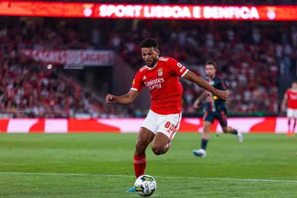 Portekiz Ligi 2022 / 23 maçında Goncalo Ramos SL Benfica ve SC Braga arasında Estadio Da Luz, Lisboa, Portekiz 'de oynandı. (Maciej Rogowski)