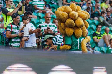 Fans during  Liga Portugal 23/24 game between Sporting CP and  FC Vizela at Estadio Jose Alvalade, Lisbon, Portugal. (Maciej Rogowski) clipart