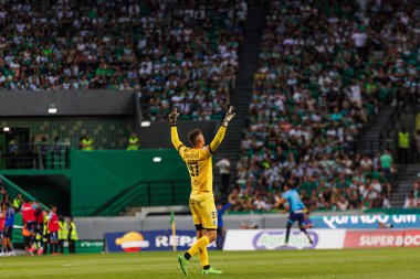 Portekiz Ligi maçında Fabiijan Buntic, Portekiz 'in başkenti Lizbon' da Estadio Jose Alvalade 'de Sporting CP ile FC Vizela arasında 23 / 24 maç yaptı. (Maciej Rogowski)