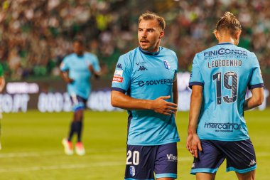 Samu, Orest Lebedenko Liga Portekiz maçında Sporting CP ve FC Vizela arasında Estadio Jose Alvalade, Lizbon, Portekiz 'de oynanan 23 / 24 maçta. (Maciej Rogowski)