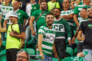 Liga Portugal maçında taraftarlar, Portekiz, Lizbon 'da Estadio Jose Alvalade' de Sporting CP ve FC Vizela arasında 23 / 24 maç yaptı. (Maciej Rogowski)