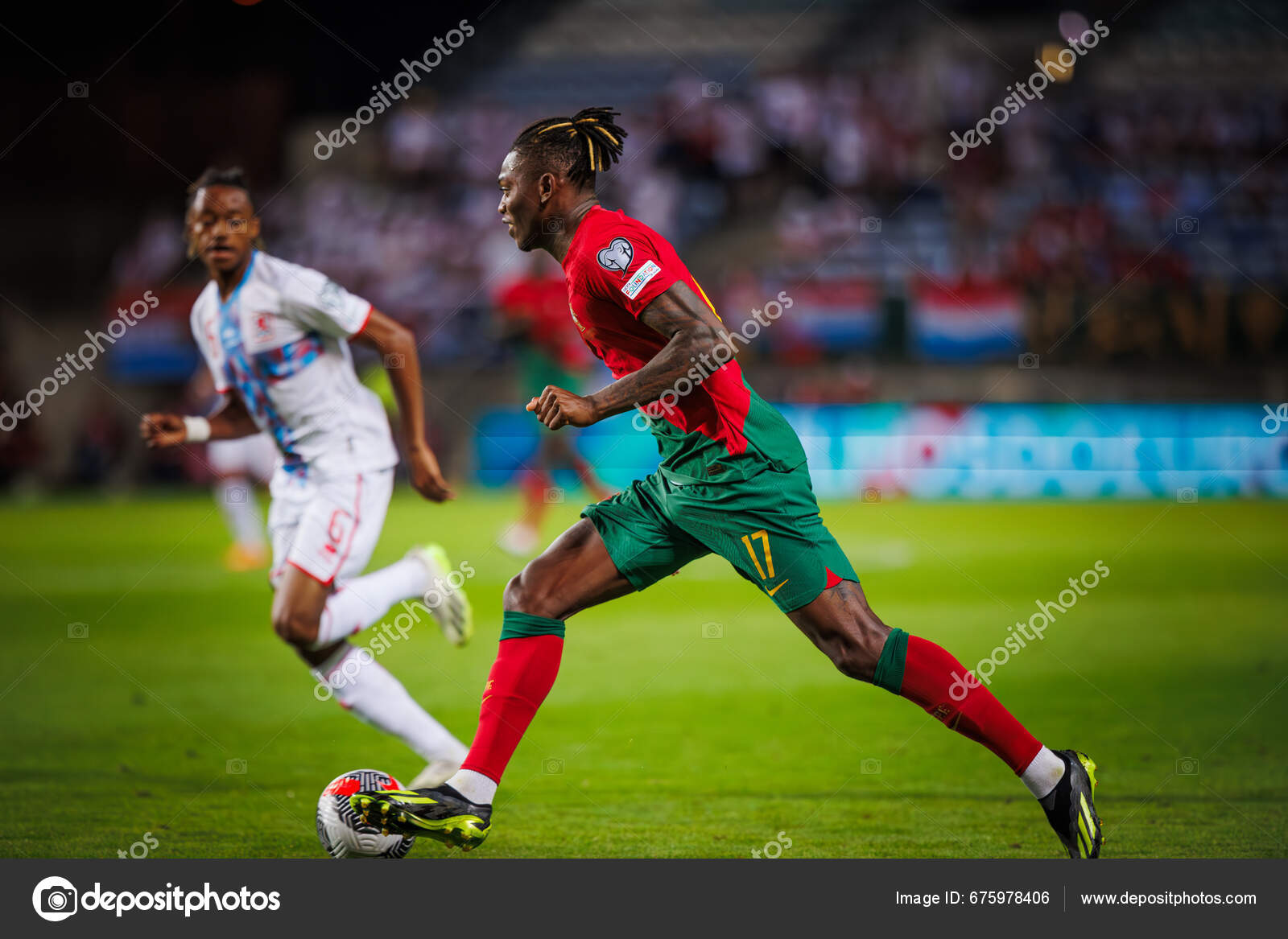 Rafael Leao Uefa Euro 2024 Qualifying Game National Teams Portugal