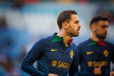 UEFA Euro 2024 eleme maçında Portekiz ve Lüksemburg milli takımları arasında Estadio Algarve, Faro 'da oynanan Diogo Jota. (Maciej Rogowski)