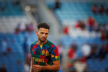 Goncalo Ramos UEFA Euro 2024 eleme maçında Portekiz ve Lüksemburg milli takımları arasında Estadio Algarve, Faro 'da oynandı. (Maciej Rogowski)