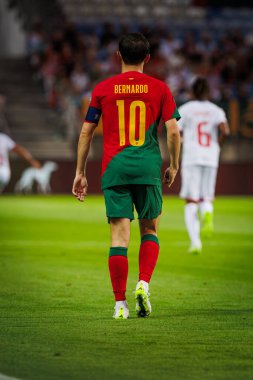 UEFA Euro 2024 eleme maçında Portekiz ve Lüksemburg milli takımları arasında Estadio Algarve, Faro 'da oynanan Bernardo Silva. (Maciej Rogowski)