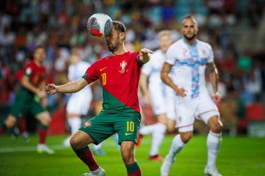 UEFA Euro 2024 eleme maçında Portekiz ve Lüksemburg milli takımları arasında Estadio Algarve, Faro 'da oynanan Bernardo Silva. (Maciej Rogowski)