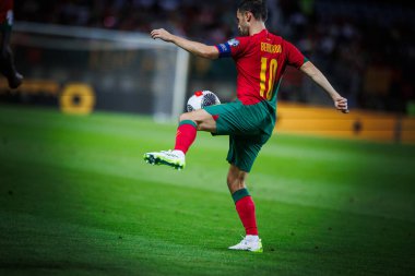 UEFA Euro 2024 eleme maçında Portekiz ve Lüksemburg milli takımları arasında Estadio Algarve, Faro 'da oynanan Bernardo Silva. (Maciej Rogowski)