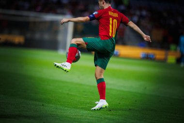 UEFA Euro 2024 eleme maçında Portekiz ve Lüksemburg milli takımları arasında Estadio Algarve, Faro 'da oynanan Bernardo Silva. (Maciej Rogowski)