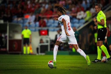Yvandro Borges Sanches UEFA Euro 2024 eleme maçında Portekiz ve Lüksemburg milli takımları arasında Estadio Algarve, Faro 'da oynandı. (Maciej Rogowski)