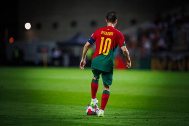 UEFA Euro 2024 eleme maçında Portekiz ve Lüksemburg milli takımları arasında Estadio Algarve, Faro 'da oynanan Bernardo Silva. (Maciej Rogowski)