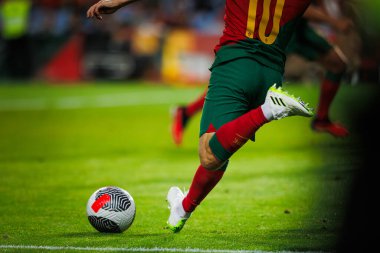 UEFA Euro 2024 eleme maçında Portekiz ve Lüksemburg milli takımları arasında Estadio Algarve, Faro 'da oynanan Bernardo Silva. (Maciej Rogowski)