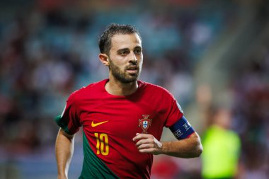 UEFA Euro 2024 eleme maçında Portekiz ve Lüksemburg milli takımları arasında Estadio Algarve, Faro 'da oynanan Bernardo Silva. (Maciej Rogowski)