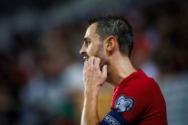 UEFA Euro 2024 eleme maçında Portekiz ve Lüksemburg milli takımları arasında Estadio Algarve, Faro 'da oynanan Bernardo Silva. (Maciej Rogowski)