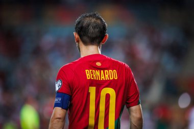 UEFA Euro 2024 eleme maçında Portekiz ve Lüksemburg milli takımları arasında Estadio Algarve, Faro 'da oynanan Bernardo Silva. (Maciej Rogowski)