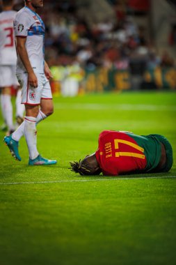 UEFA Euro 2024 eleme maçında Rafael Leao Portekiz ve Lüksemburg milli takımları arasında Estadio Algarve, Faro 'da oynandı. (Maciej Rogowski)