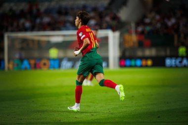Joao Felix UEFA Euro 2024 eleme maçında Portekiz ve Lüksemburg milli takımları arasında Estadio Algarve, Faro 'da oynandı. (Maciej Rogowski)