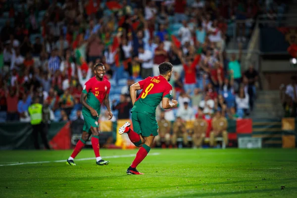 Goncalo Ramos Während Des Qualifikationsspiels Der Portugiesischen Und Luxemburgischen Nationalmannschaft — Stockfoto