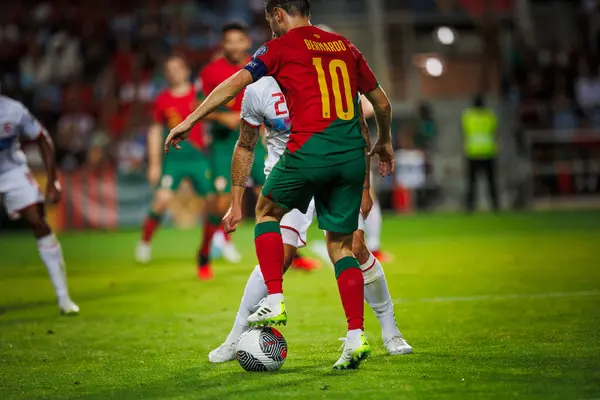 Bernardo Silva Uefa Euro 2024 Kvalificeringsmatch Mellan Landslag Portugal Och — Stockfoto