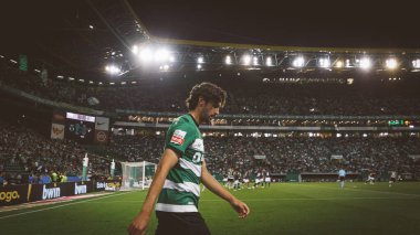 Francisco Trincao, Liga Portekiz maçında Sporting CP ile Moreirense FC arasında Estadio Jose Alvalade, Lizbon, Portekiz 'de oynanan 23 / 24 maçında. (Maciej Rogowski)