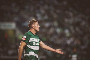 Liga Portekiz maçında Viktor Gyokeres, Portekiz 'in başkenti Lizbon' da Estadio Jose Alvalade 'de Sporting CP ile Moreirense FC arasında 23 / 24 maç yaptı. (Maciej Rogowski)