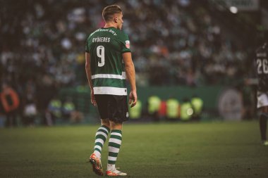 Liga Portekiz maçında Viktor Gyokeres, Portekiz 'in başkenti Lizbon' da Estadio Jose Alvalade 'de Sporting CP ile Moreirense FC arasında 23 / 24 maç yaptı. (Maciej Rogowski)