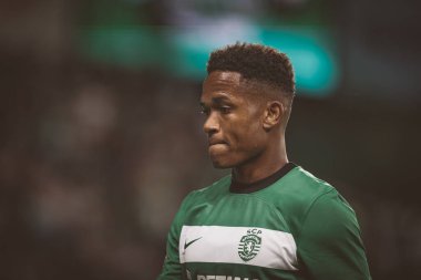 Liga Portugal maçında Geny Catamo Sporting CP ile Moreirense FC arasında Estadio Jose Alvalade, Lizbon, Portekiz 'de oynanan 23 / 24 maçında. (Maciej Rogowski)