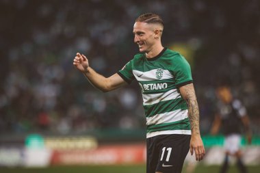 Liga Portugal maçında Nuno Santos, Sporting CP ile Moreirense FC arasında Estadio Jose Alvalade, Lizbon, Portekiz 'de oynanan 23 / 24 maçında. (Maciej Rogowski)